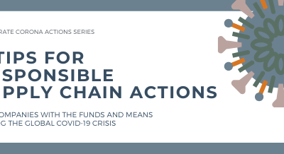 8 Tips for responsible supply chain actions during COVID-19