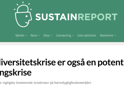 En biodiversitetskrise er også en potentiel investeringskrise