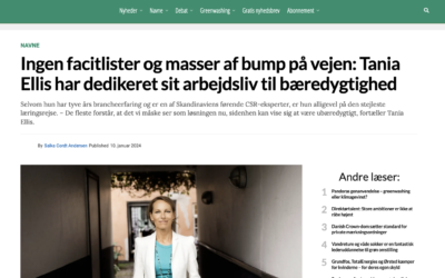 Ingen facitlister og masser af bump på vejen: Tania Ellis har dedikeret sit arbejdsliv til bæredygtighed