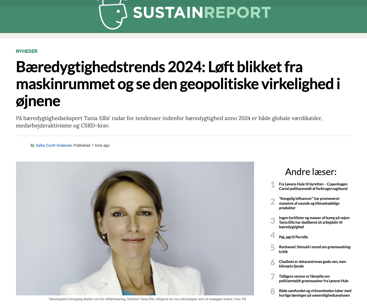 Bæredygtighedstrends 2024: Løft blikket fra maskinrummet og se den geopolitiske virkelighed i øjnene