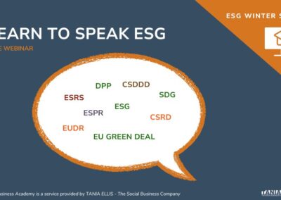 Webinar: Learn to speak ESG – Understanding Key Concepts and Abbreviations